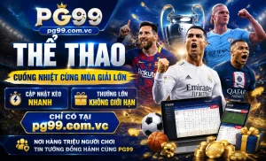 PG99 khu thể thao với giao diện trận đấu