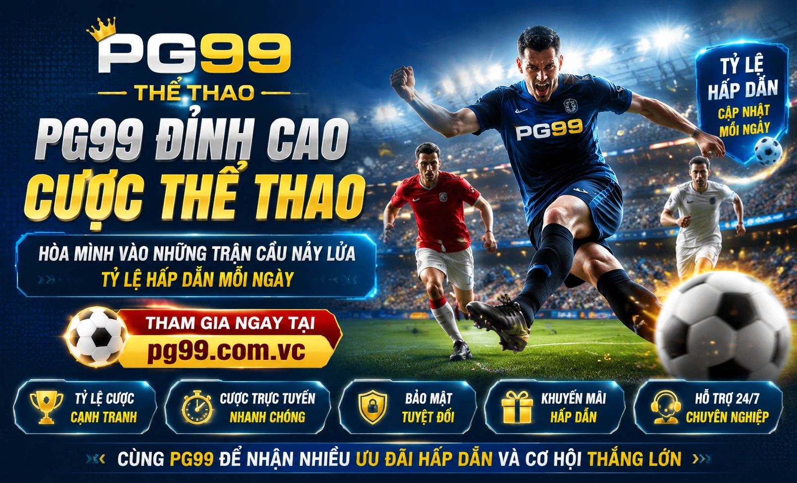 PG99 odds thể thao hiển thị rõ