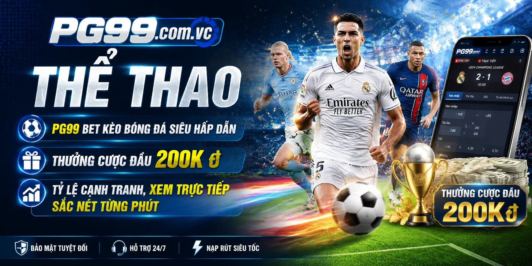 PG99 thể thao trực tuyến với kèo rõ ràng