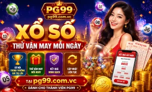 Giao diện xổ số PG99 trên mobile